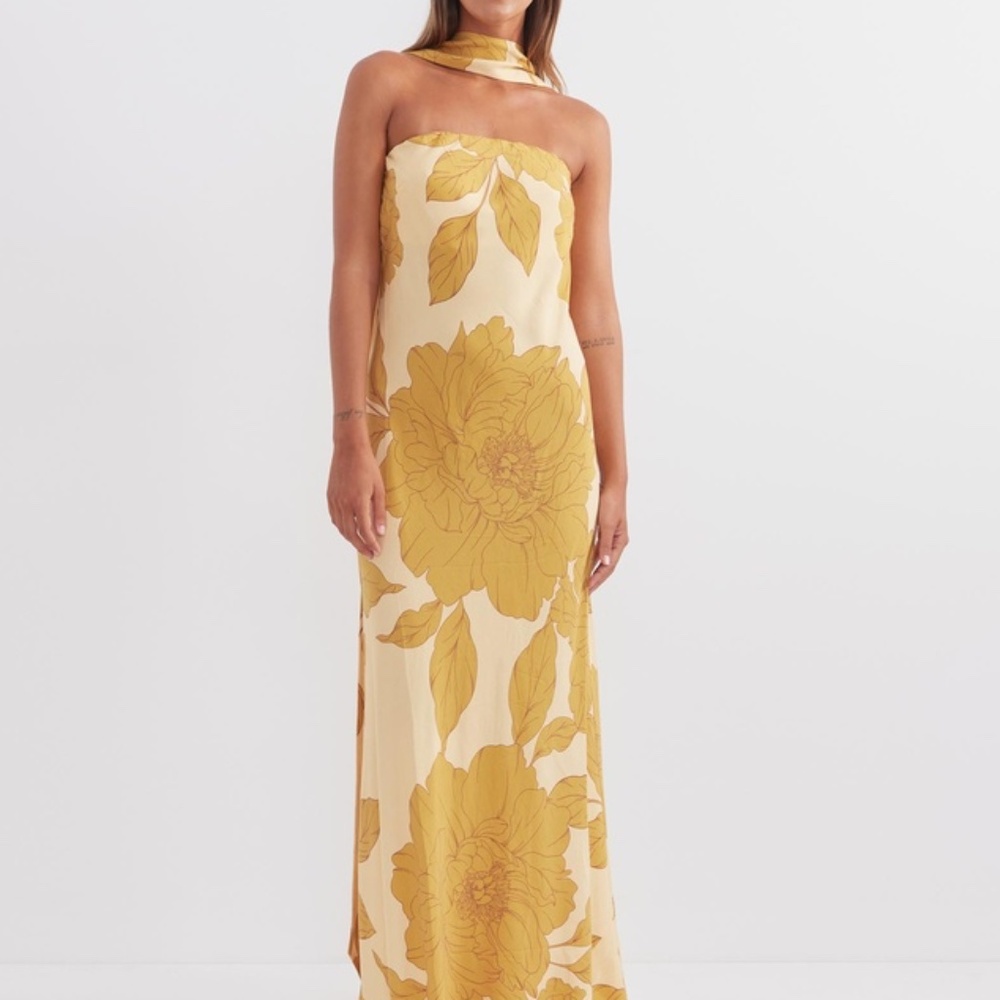 NWT Pasduchas Soiree Bias Midi Dress